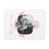 白い得蓮 マグネット (横)