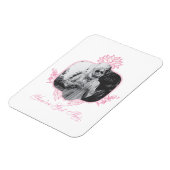 白い得蓮 マグネット (左側)