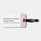 白い得蓮 ラゲッジタグ (裏面横)