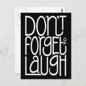 白い忘れ葉書を笑わない ポストカード (正面/裏面)