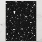 白い手描き星（黒） (裏面)