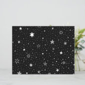 白い手描き星（黒） (スタンド正面)