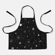 白い手描き星（黒）