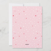 白い手文字のXOXOバレンタインデーの写真 シーズンカード (裏面)