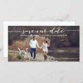 白い手書きスクリプ救ト写真日時II セーブザデート (正面/裏面)