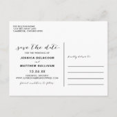 白い手書きスクリプ救ト写真日時II 案内ポストカード (裏面)