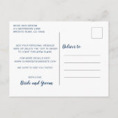 白い手書き写真の日付を変更 案内ポストカード (裏面)