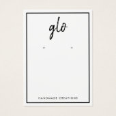 白い手縁ど引きフォントイヤリング表示 (正面)