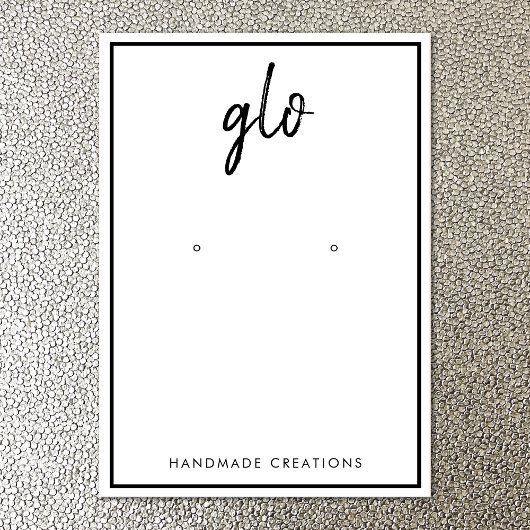 白い手縁ど引きフォントイヤリング表示