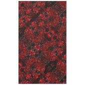 白い投げ桶で葉が赤い点々のある色合い テーブルクロス (正面)