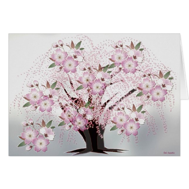 白い折り紙のアートワークを花開く (正面横)