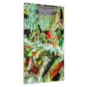 白い抽象芸術クリップボード，喜ばしい白の色 クリップボード (右)