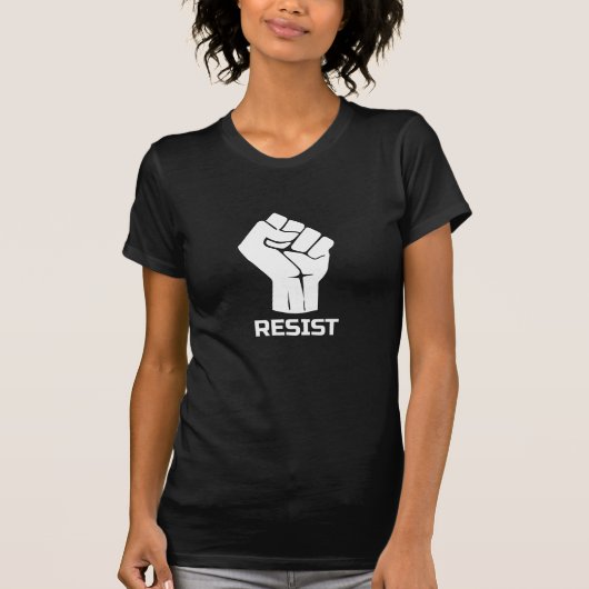 白い拳で抵抗せよ Tシャツ (正面)