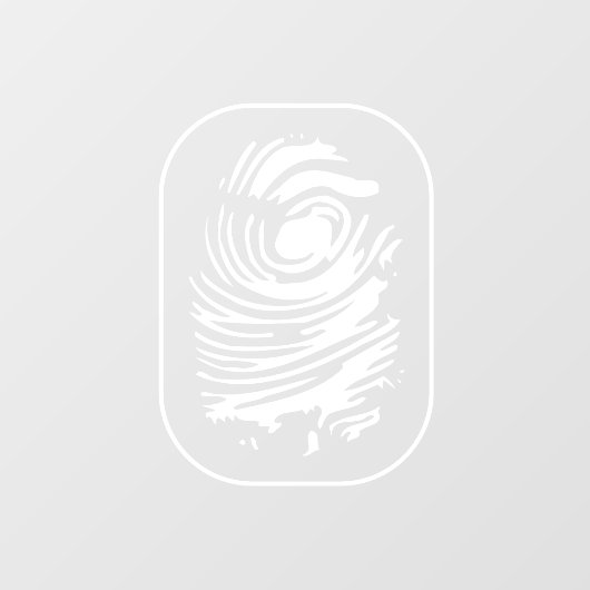 白い指紋ウィンドウの貼り付け ウィンドウサイン (シート)