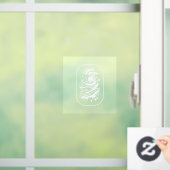 白い指紋ウィンドウの貼り付け ウィンドウサイン (ホーム)