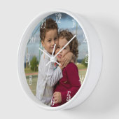 白い数字で自分の時計を作ファンシーる 壁時計 (傾斜)