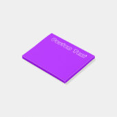 白い文字|のシンプルな紫色 ポストイット (アングル)