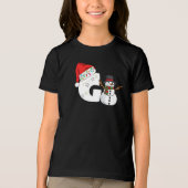 白い文字gのクリスマスギフト トライブレンドTシャツ (正面)