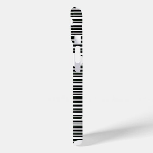 白い斑点とストライプのデザイン Case-Mate iPhoneケース (裏面 / 左)