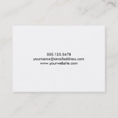 白い斜め及び目まぐるしい青い、緑、紫色 名刺 (裏面)