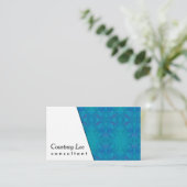 白い斜め及び目まぐるしい青い、緑、紫色 名刺 (スタンド正面)