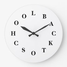 白い新学期のJanz著大きい柱時計