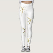 白い昆虫 レギンス (正面)