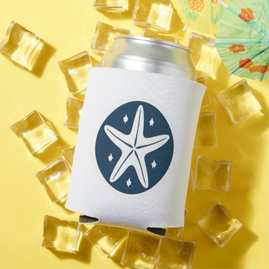 白い星のヒトデ 缶クーラー (インサイチュ 夏)