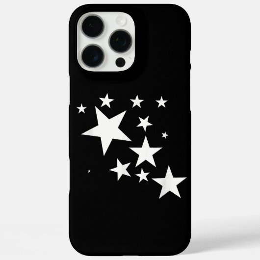 白い星の星柄デザインの衣装ギフト Case-Mate iPhoneケース (裏面)
