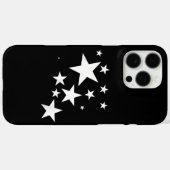 白い星の星柄デザインの衣装ギフト Case-Mate iPhoneケース (裏面 (横))