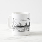 白い星はさみ金 マグカップ (正面左)