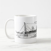 白い星はさみ金 マグカップ (左)