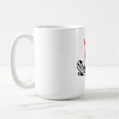 白い星ラインコップ コーヒーマグカップ (左)
