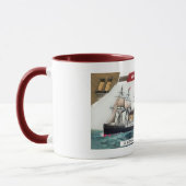 白い星ライン マグカップ (左)