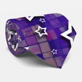 白い星及び紫色のタイル: ネクタイ (ロール)