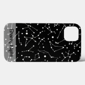 白い星座の黒い宇宙 Case-Mate iPhoneケース (裏面 (横))