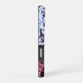 白い星花の電話ケース iPhoneケース (右側面)