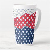 白い星 カフェラテマグ (右アングル)