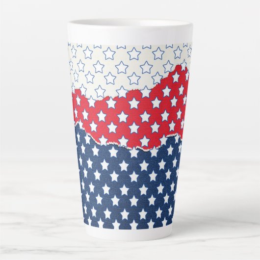 白い星 カフェラテマグ (正面)