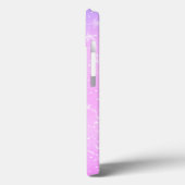 白い星、紫とピンクグラデーション、紫の名前 Case-Mate iPhoneケース (裏面 / 左)