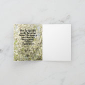 白い春の花々が満樹 サンキューカード (内部)