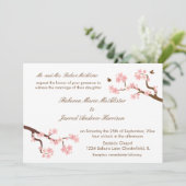 白い景色の招待の桜 招待状 (スタンド正面)