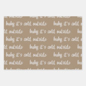 白い書書道あなた自身の休日の挨拶 ラッピングペーパーシート (正面)