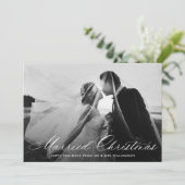 白い書道の休日結婚の発表 シーズンカード (スタンド正面)