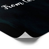 白い曼荼羅 海に解放される ポスター (角)