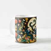 白い月のマグカップ コーヒーマグカップ (正面左)