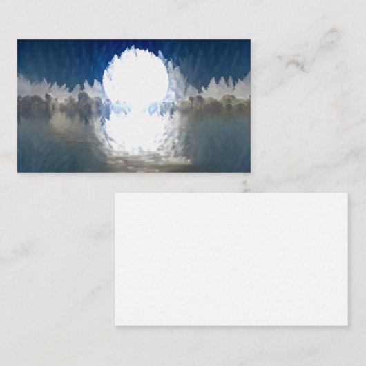 白い月の上昇 名刺 (正面/裏面)