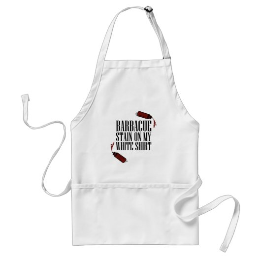 白い服にできたBBQのシミ スタンダードエプロン (正面)
