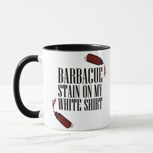 白い服にできたBBQのシミ マグカップ (左)