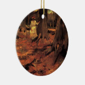 白い服の少女　森の中で（Vincent van Gogh） セラミックオーナメント (右)